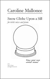 Snow Globe Upon a Sill SA choral sheet music cover